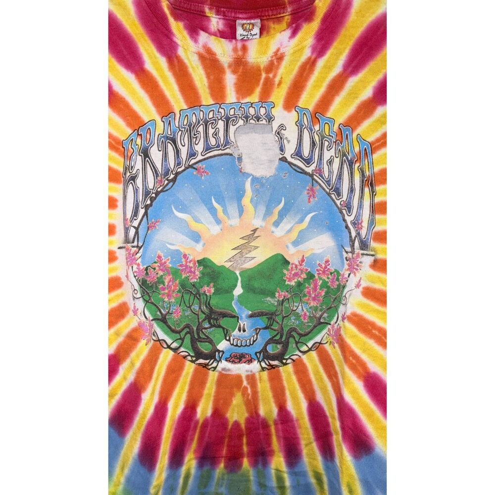Grateful Dead Sundog Double Sided Tie Dye T-Shirt Size S Distressed